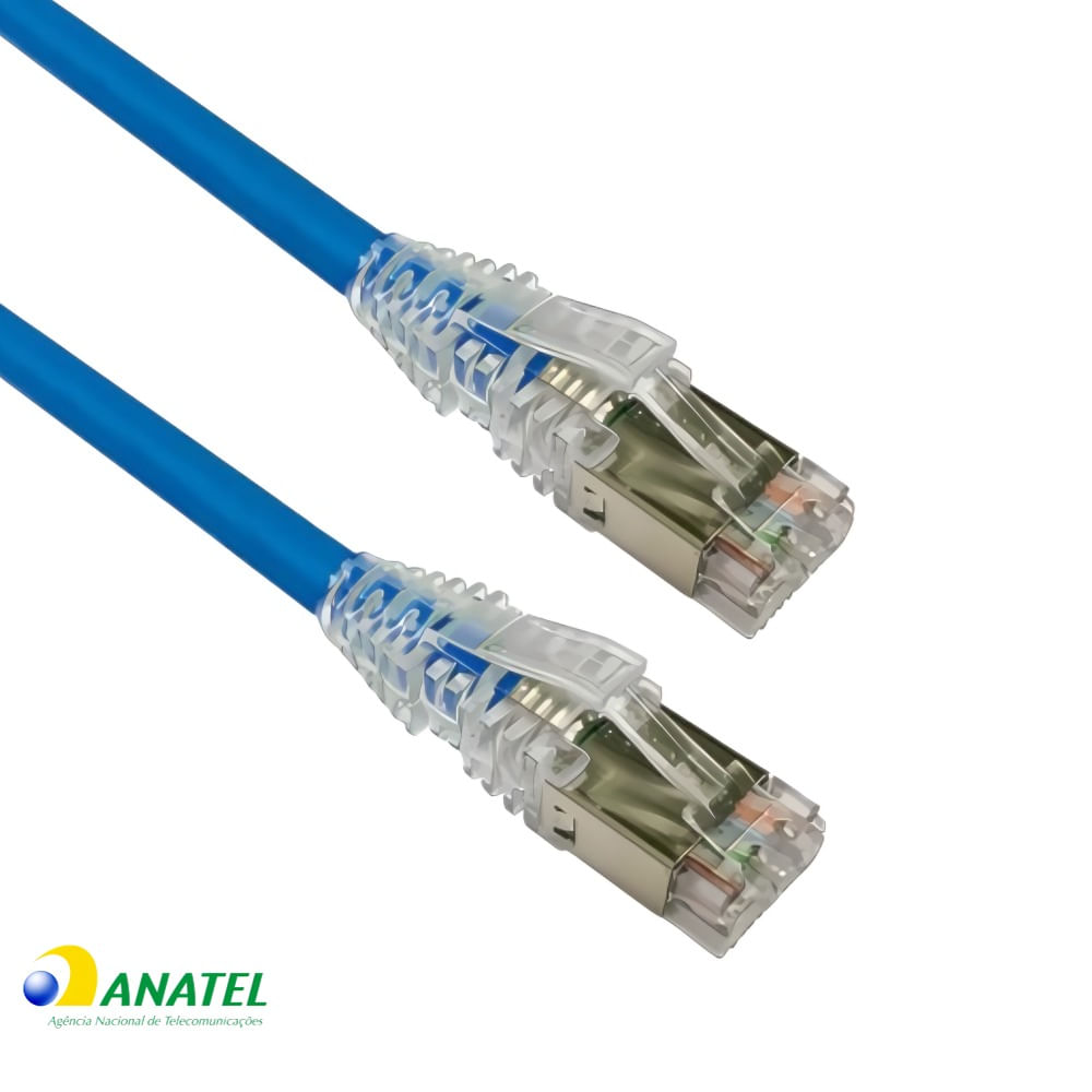 Patch Cord Cat6A U/UTP CM Commscope Azul 1,50 Metros